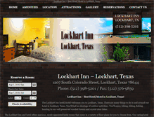 Tablet Screenshot of lockhartinntexas.com